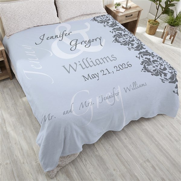 Personalized Wedding Blankets - The Wedding Couple - 16490