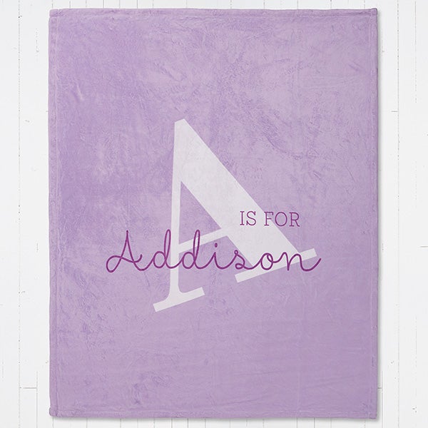 Personalized Kids Blankets - Alphabet Fun - 16492