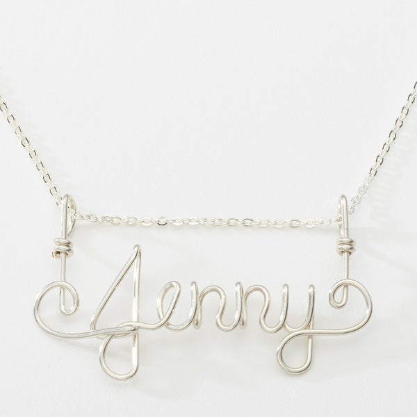 Personalized Wire Name Necklace - 16543D