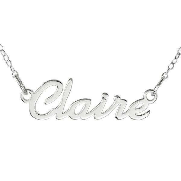 Personalized Name Necklace - Contemporary Script - 16555D