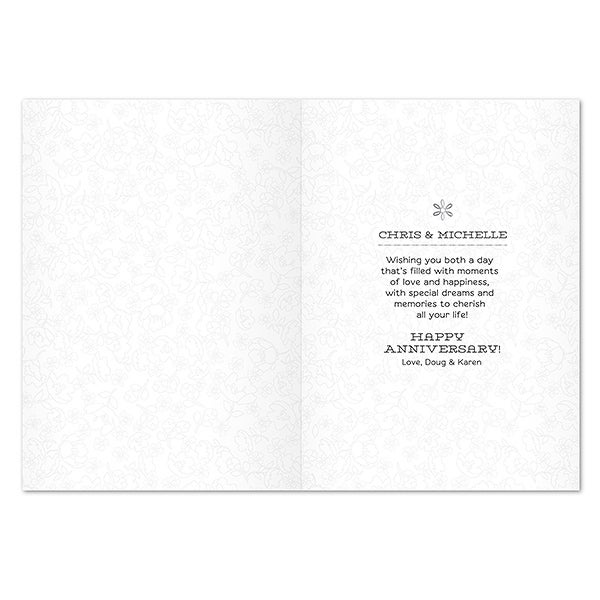 Personalized Greeting Cards Happy Anniversary