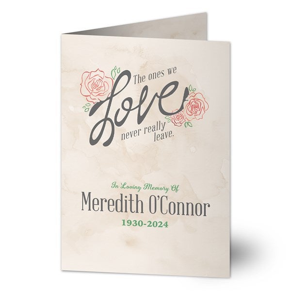 Memorial Personalized Greeting Card - The Ones We Love - 16609