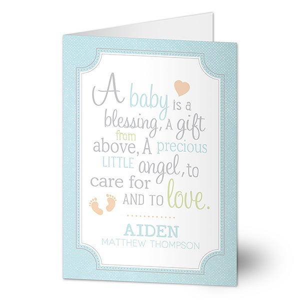 Personalized Baby Greeting Card - I Am Special - 16610