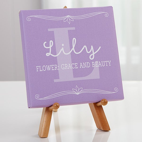 Personalized Canvas Prints for Her - Name Meaning - 16629