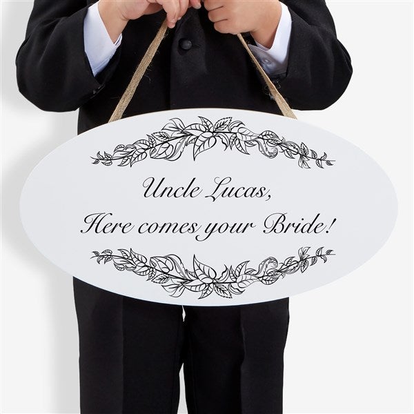 Personalized Wedding Oval Wood Sign - Write Your Own - 16646