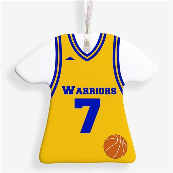 Personalized Basketball Jersey Christmas Ornaments - 16657