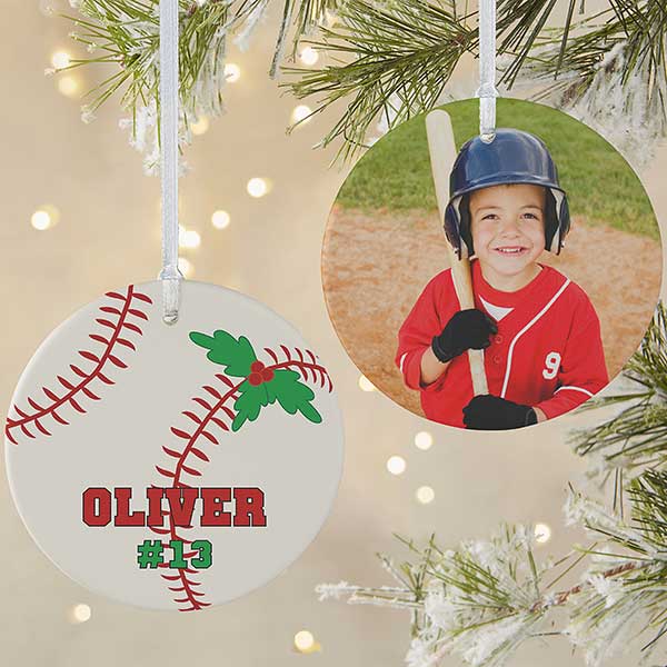 Personalized Baseball Christmas Ornaments - 16665