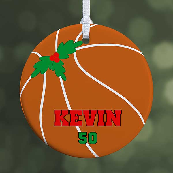 Personalized Basketball Christmas Ornaments - 16666