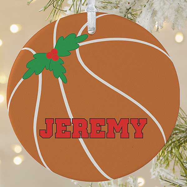 Personalized Basketball Christmas Ornaments - 16666