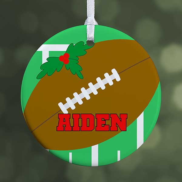 Personalized Football Christmas Ornaments - 16667