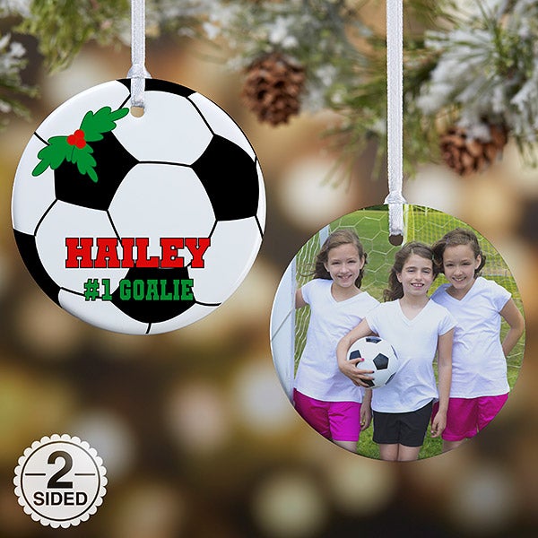 personalized photo christmas ornament