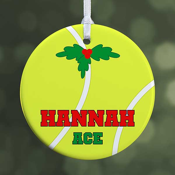 Personalized Tennis Christmas Ornaments - 16671