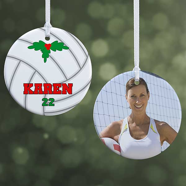 Personalized Volleyball Christmas Ornaments - 16672