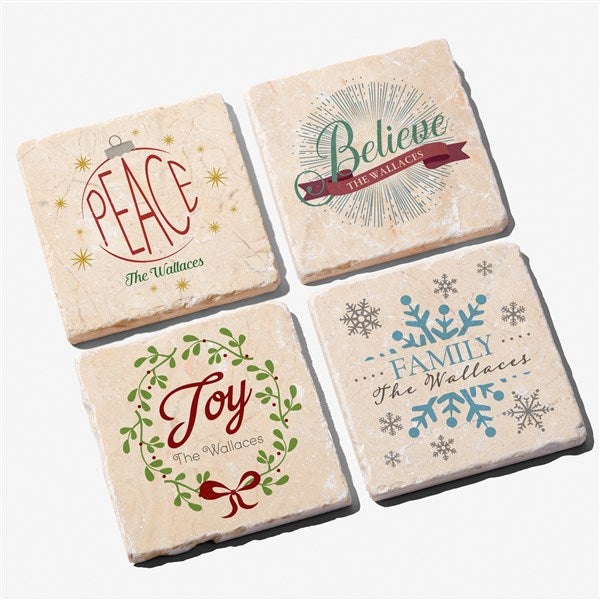 Personalized Christmas Coaster Set of 4 - 16684