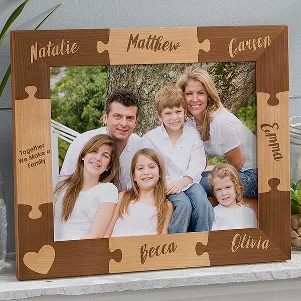 Together We Make A Family Personalized Puzzle Picture Frames - 16685