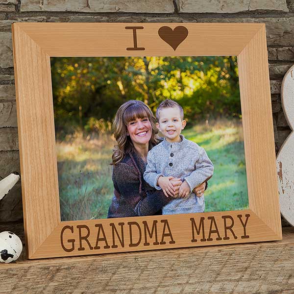 Personalized Wood Picture Frames - We Love Her - 16693