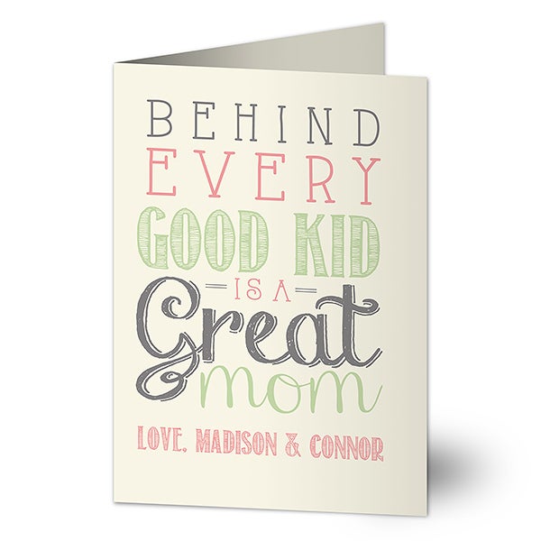 Personalized Mom Greeting Card - Loving Words To Her - 16694