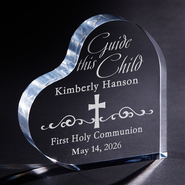 Personalized Religious Heart Keepsake - Guide This Child - 16695