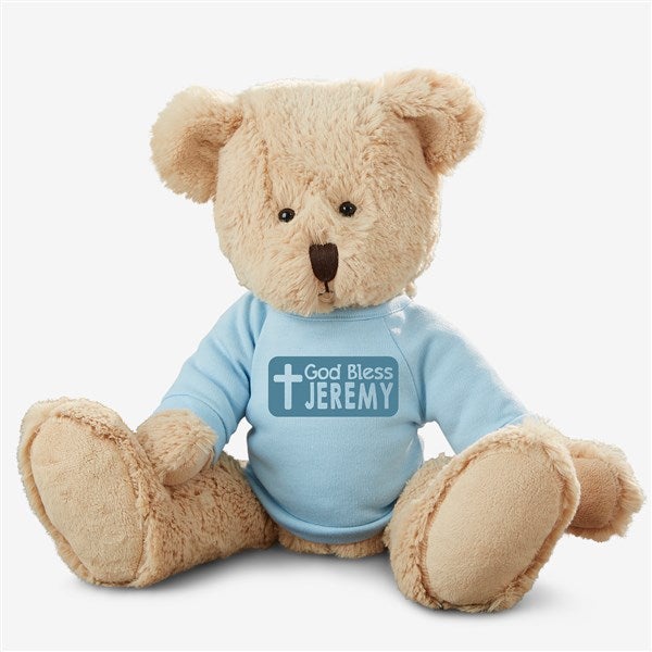 Personalized Religious Teddy Bear - God Bless - 16738