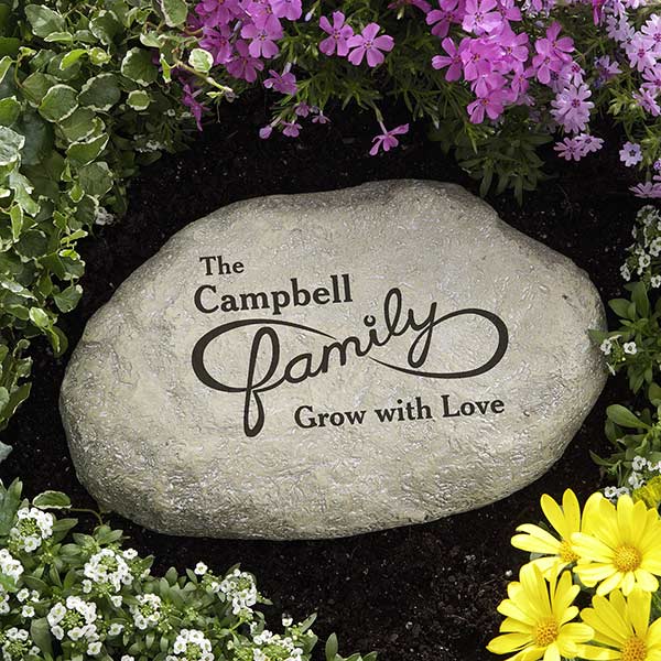 Personalized Family Garden Stone - For Infinity  - 16742