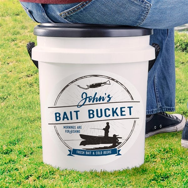 Personalized Fishing Cooler - Bait Bucket - 16745