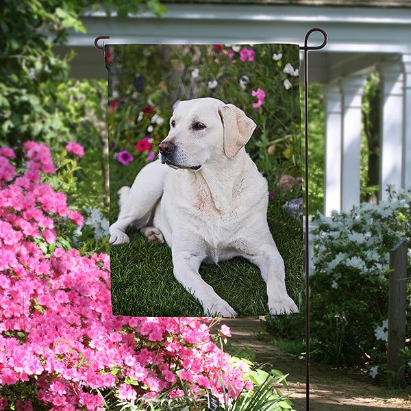 Personalized Photo Garden Flag, Custom Dog Garden Flags