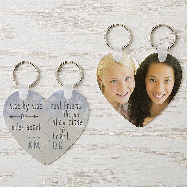 Best Friends Forever Personalised Photo Keyring Birthday Gift Easter 