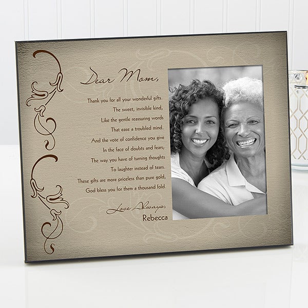 personalized mother picture frames dear mom