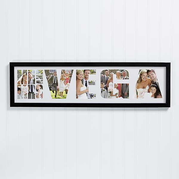 Personalized Wedding Photo Collage Frame Mr. & Mrs.