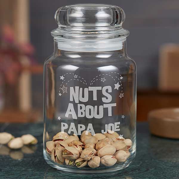 Nuts About Papa Custom Jar