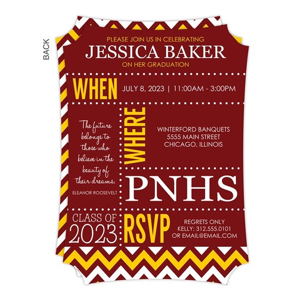Personalized Graduation Invitations - School Memories - 16790