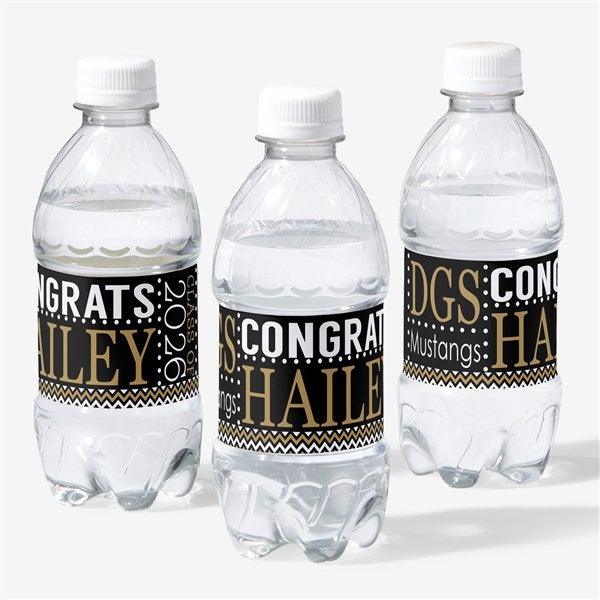 Personalized Water Bottle Labels - Graduation Party - 16794