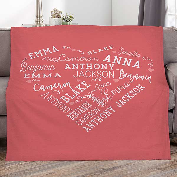 Personalized Blankets - Close To Her Heart - 16802