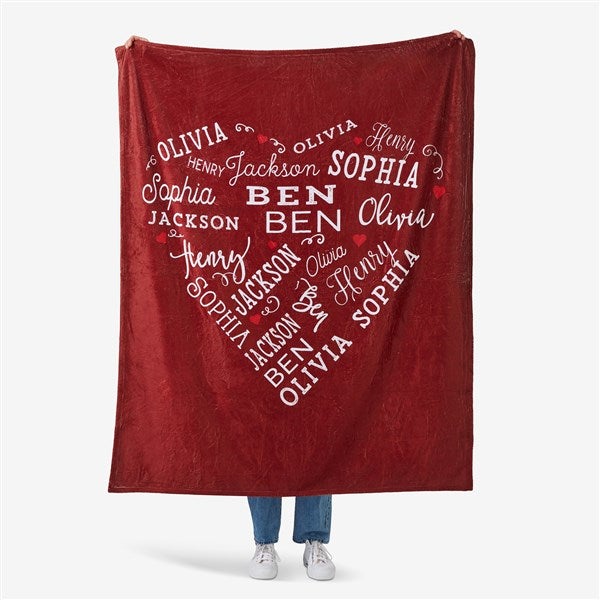 Personalized Blankets - Close To Her Heart - 16802