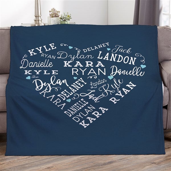 Personalized Blankets - Close To Her Heart - 16802