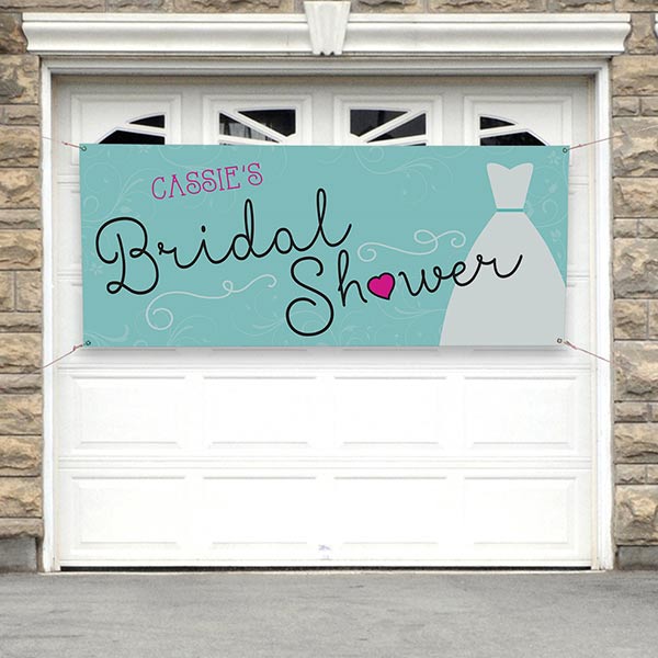 Personalized Wedding Bridal Shower Banner The Dress
