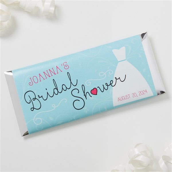 Personalized Bridal Shower Candy Bar Wrappers - The Dress - 16829