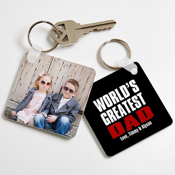 Father's Day Shrinky Dink Keychains - Simply Kinder