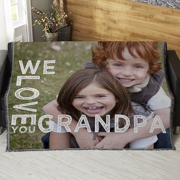 Personalized Photo Blankets - Loving Him - 16863