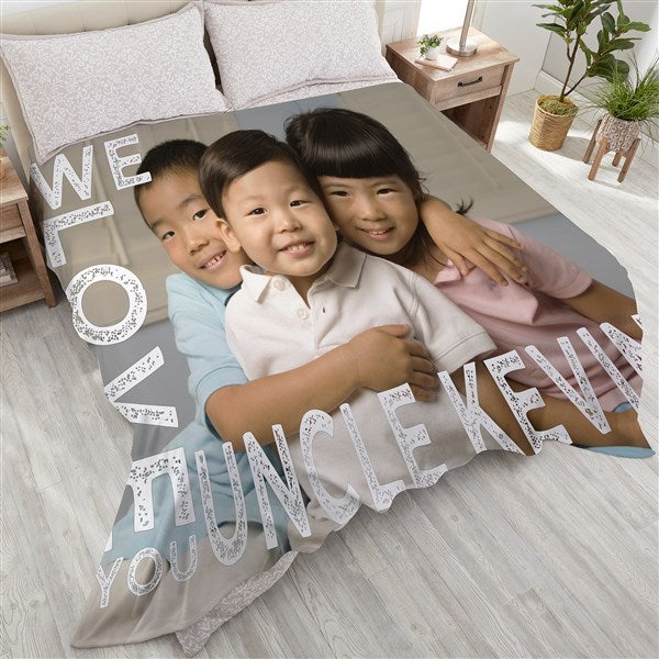 Personalized Photo Blankets - Loving Him - 16863