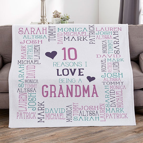 Personalized Blankets For Grandma - Reasons Why For Her - 16864