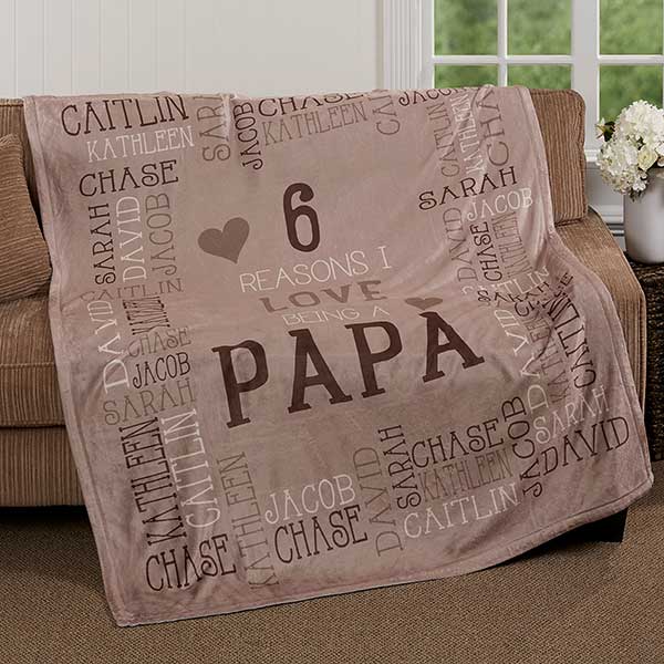 Personalized Blankets For Grandpa - Reasons Why For Him - 16876