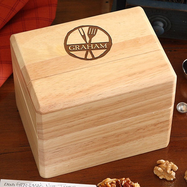 Personalized Recipe Box Family Brand