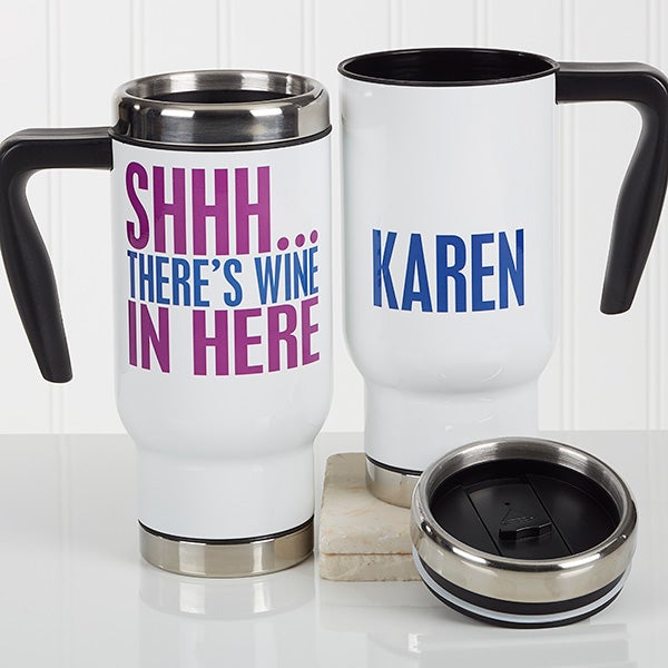 Personalized Travel Mug Funny Morning Quote