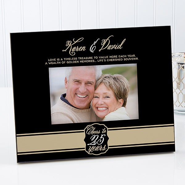 Personalized Anniversary Frame Cheers To Then Now Personalized Anniversary Frame Cheers To Then Now 17075