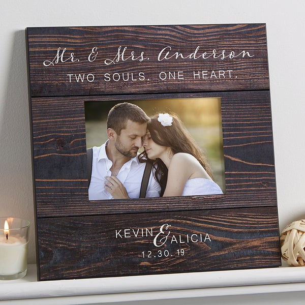 Personalized Wedding 5x7 Wall Frame Rustic Elegance