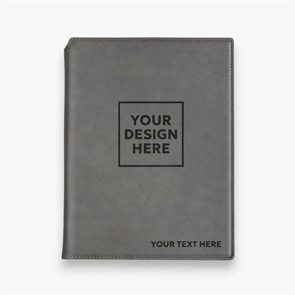 Business Logo Personalized Notepad - Charcoal - 17189