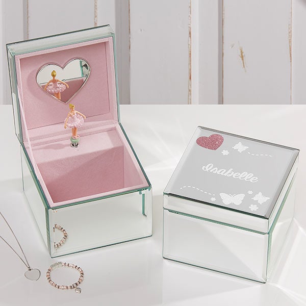 Personalized Butterfly Ballerina Music Box - Butterfly Kisses - 17193