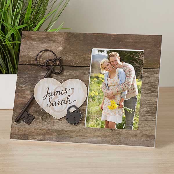 Personalized Picture Frame - Key To My Heart - 17200