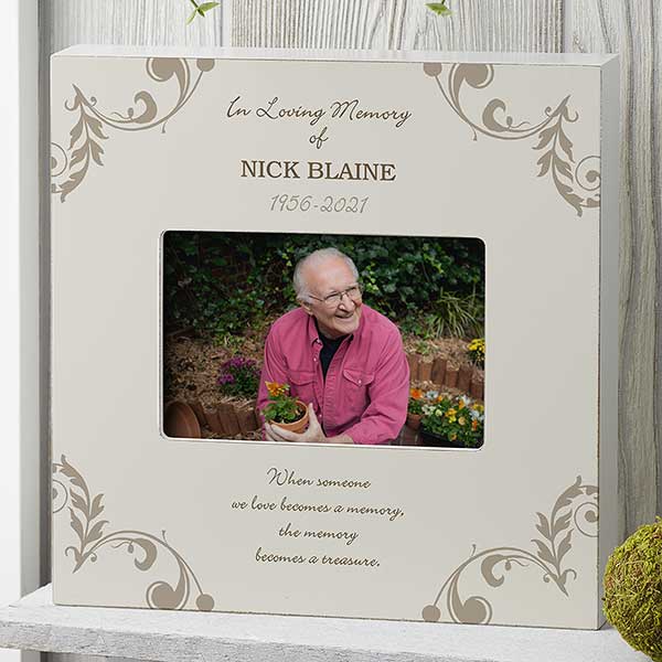 In Loving Memory Personalized Memorial Picture Frame 4x6 Box